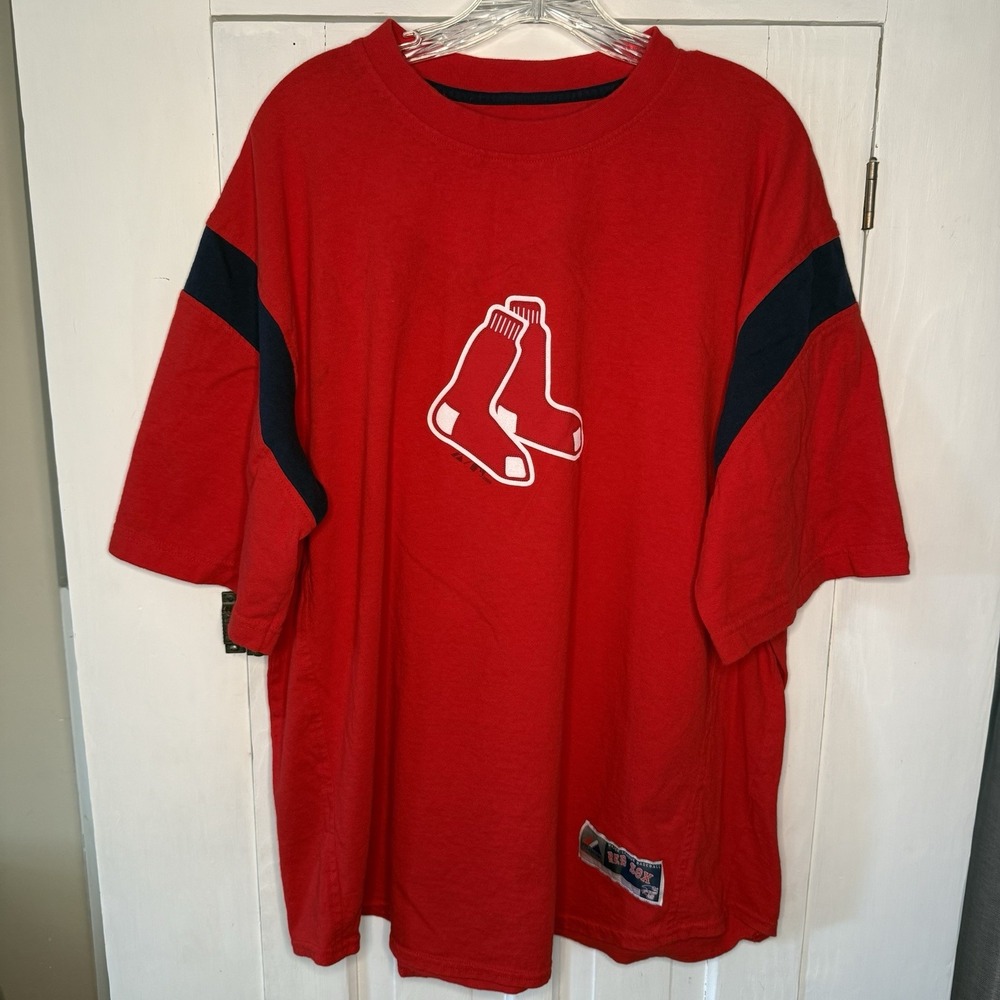 Boston Red Sox 2009 Size XL MLB Majestic Fashion Shirt Red Men's Short Sleeve